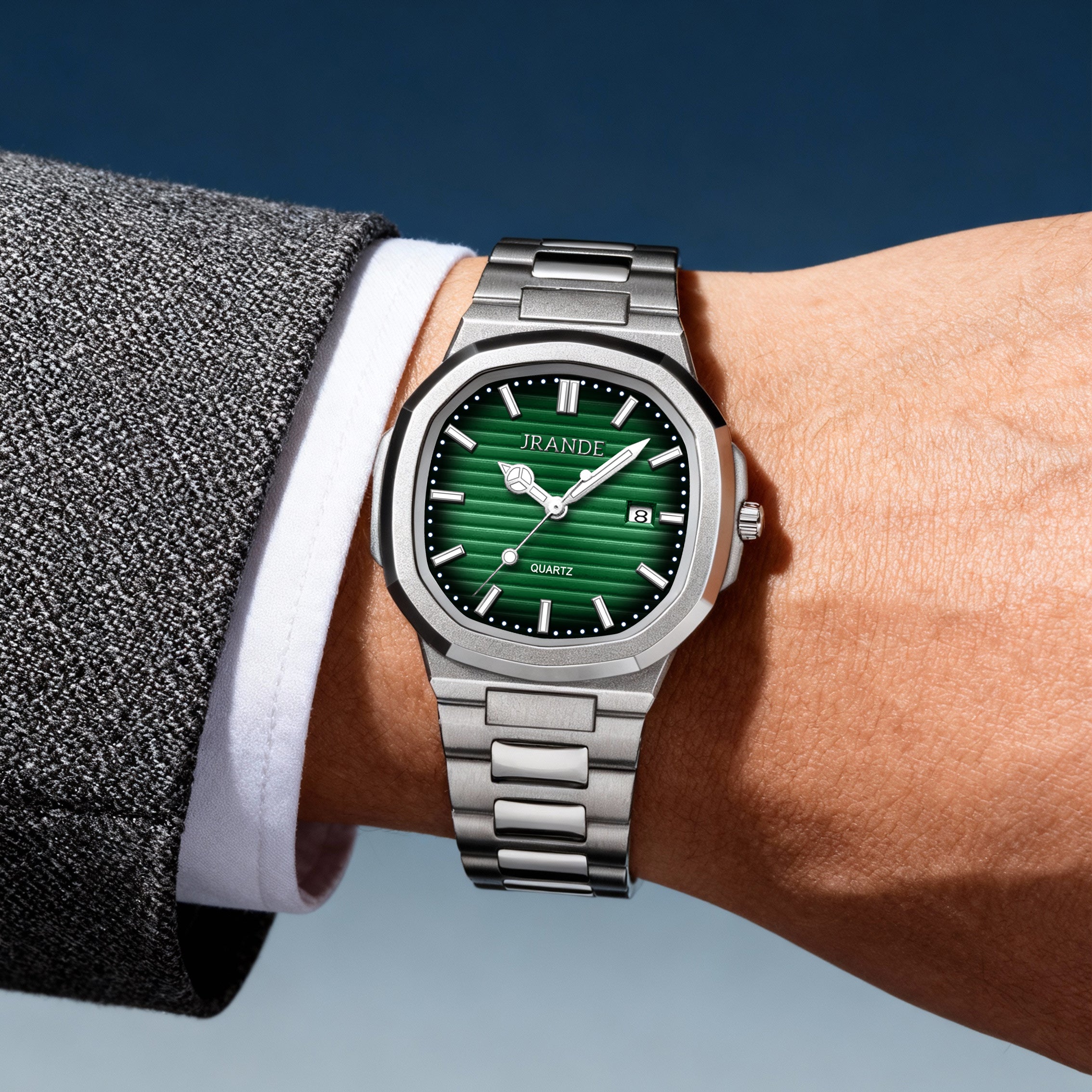 JRANDE H6740G Men's Quartz Watch | Stainless Steel | Water Resistant