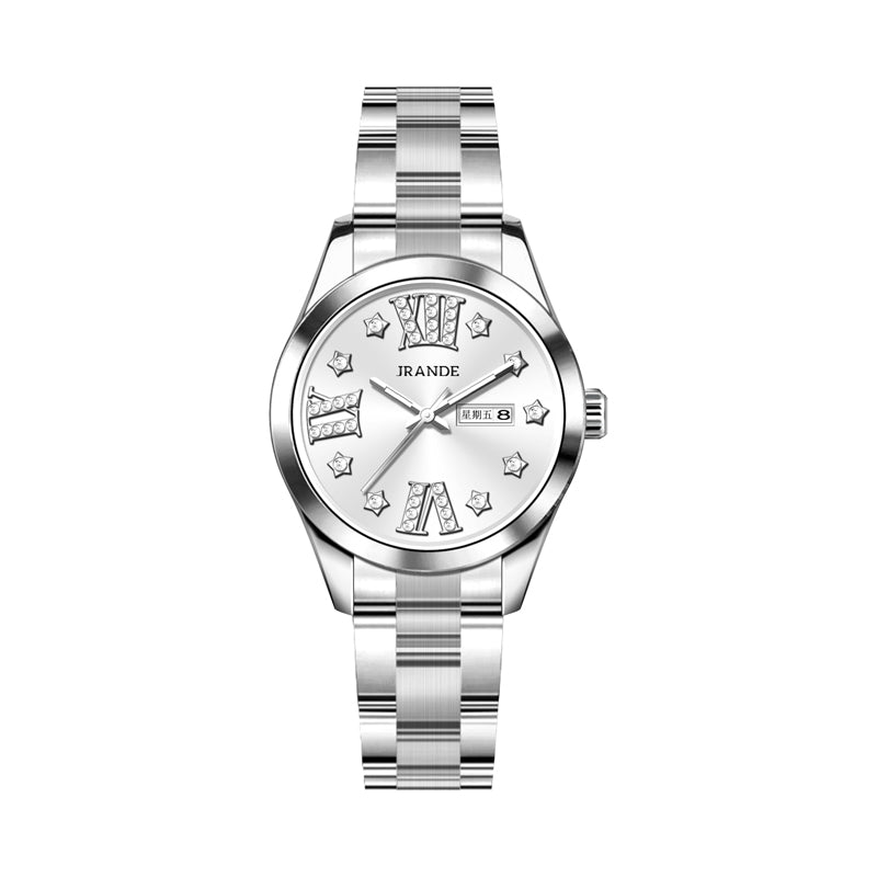Montre à quartz JRANDE H9780L pour femme | Acier inoxydable | Résistante à l'eau