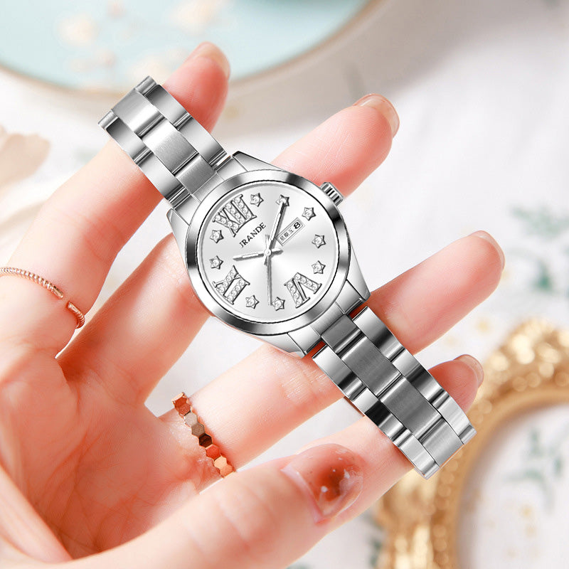 Montre à quartz JRANDE H9780L pour femme | Acier inoxydable | Résistante à l'eau