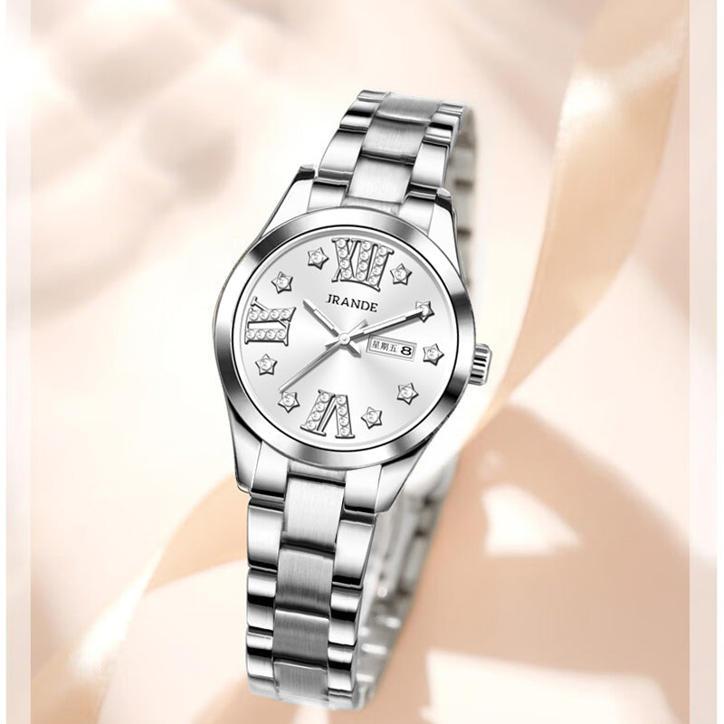 Montre à quartz JRANDE H9780L pour femme | Acier inoxydable | Résistante à l'eau