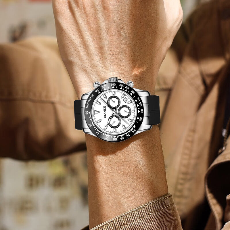 JRANDE H6527G Quartz Watches for Men 30M Waterproof