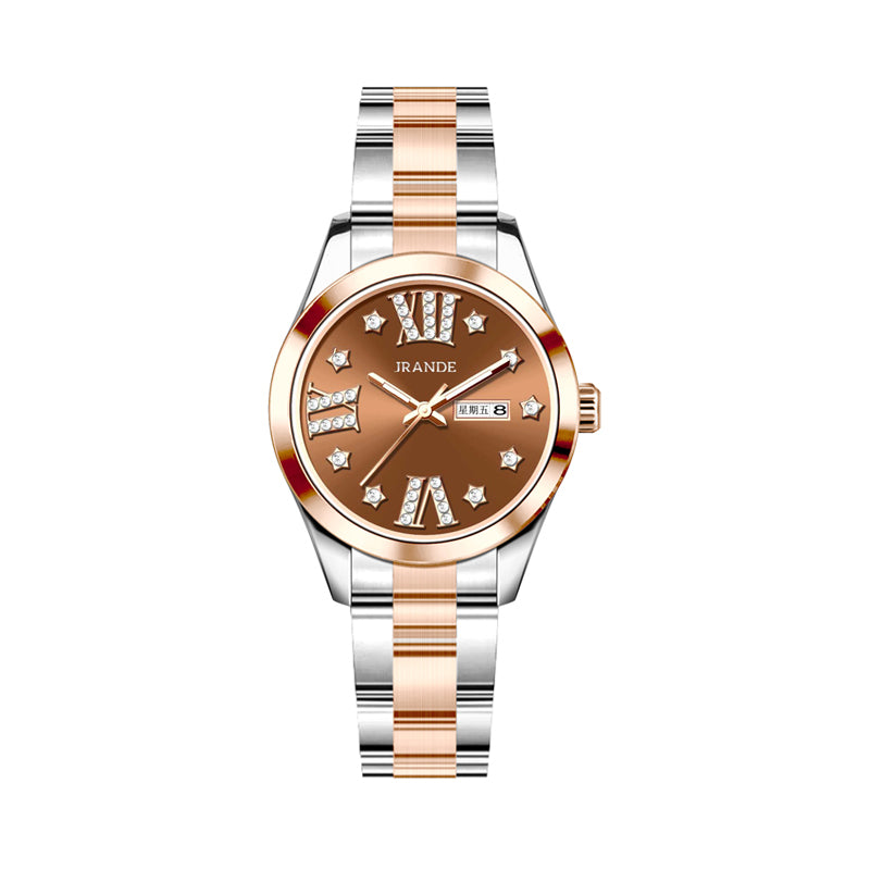 Montre à quartz JRANDE H9780L pour femme | Acier inoxydable | Résistante à l'eau