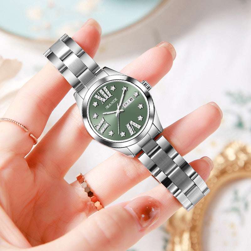 Montre à quartz JRANDE H9780L pour femme | Acier inoxydable | Résistante à l'eau