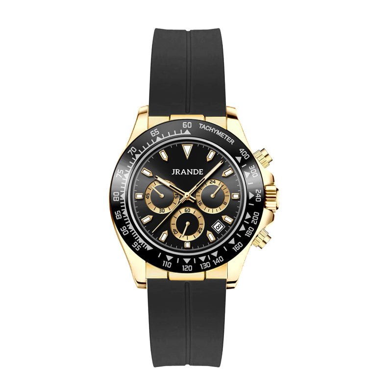 JRANDE H6527G Quartz Watches for Men 30M Waterproof