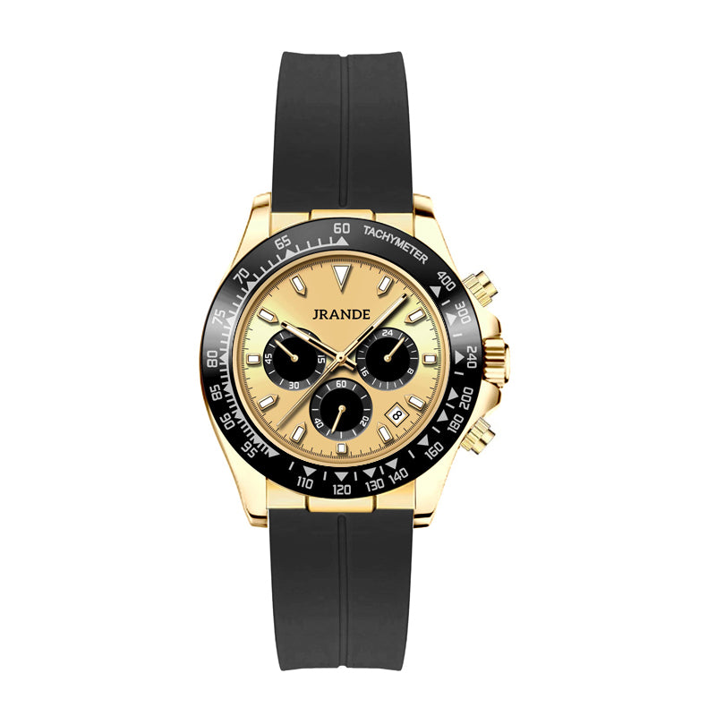 JRANDE H6527G Quartz Watches for Men 30M Waterproof